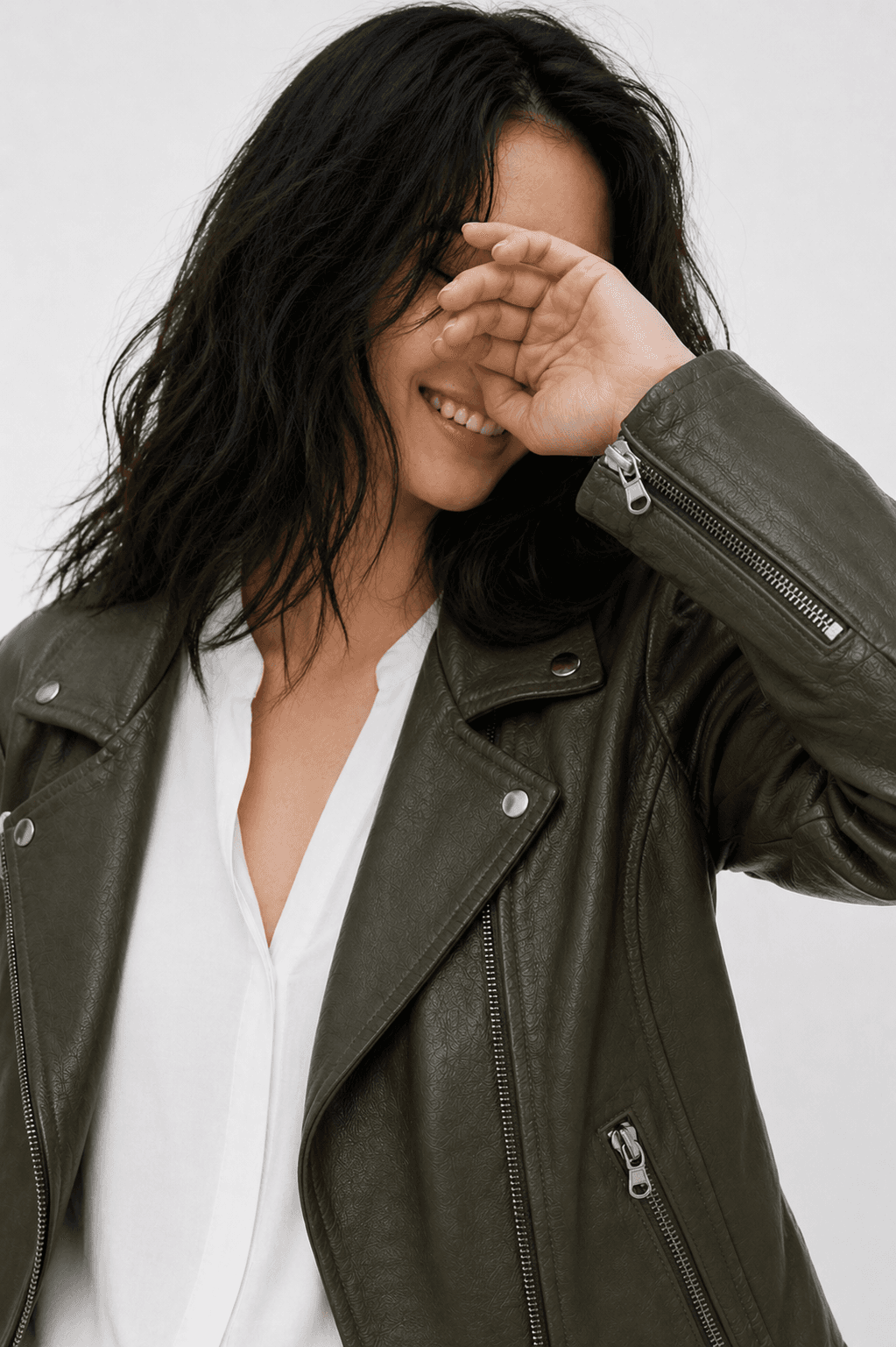 CHAQUETA BIKER CUERO