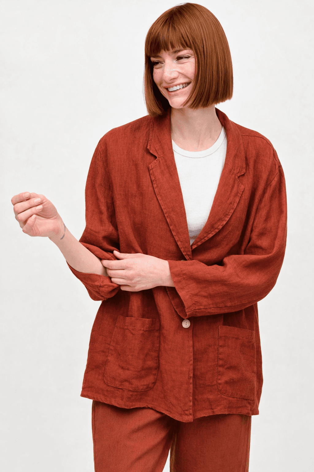 CHAQUETA MOIRA LINO