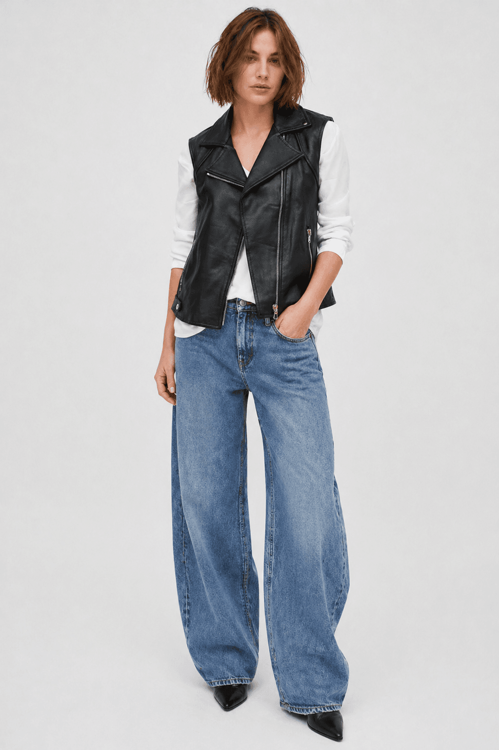 GILET BIKER CUERO