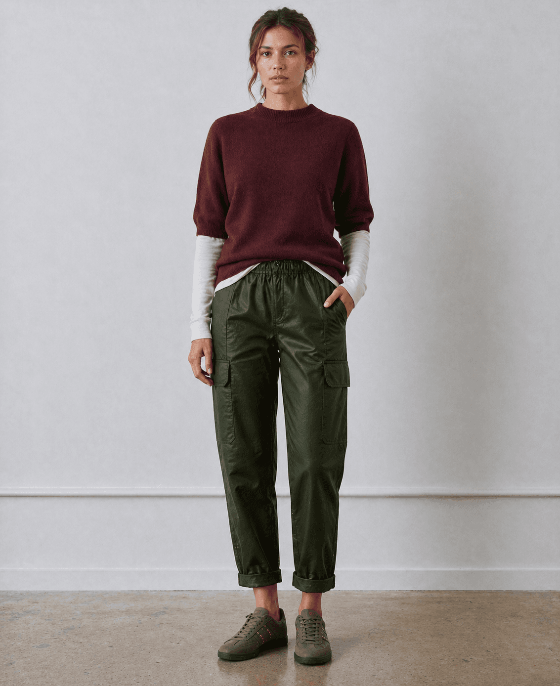 PANTALON CARGO CUERO SALE