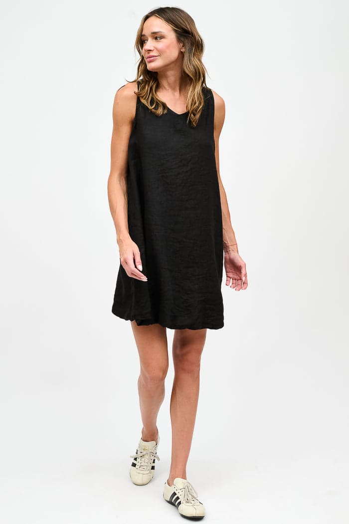 VESTIDO GLOBO LINO